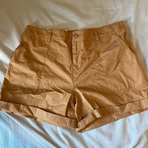 Tan Utility Shorts-Large